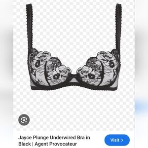 Agent Provocateur Black Lace Bra Intimates